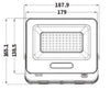 Faro Proiettore Smd Led Floodlight 50 W Slim Ip65 Luce 3000k 4000k 6500k Ek05-50w