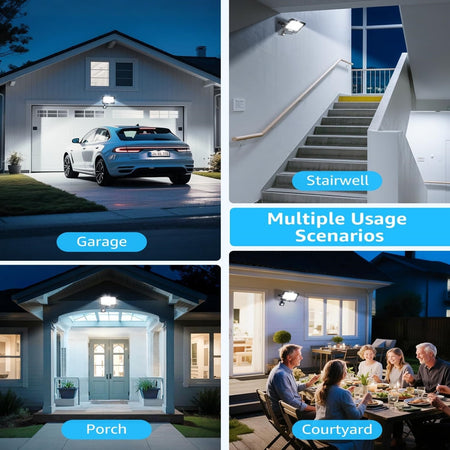 Faretto Led 50w Con Sensore Movimento Proiettore Da Esterno Luce 6500k Ip65 Ek05-sen-50