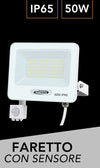 Faretto Led 50w Con Sensore Movimento Proiettore Da Esterno Luce 6500k Ip65 Ek05-sen-50