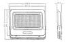 Faro Proiettore Smd Led Floodlight 300 W Slim Ip65 Luce 3000k 4000k 6500k Ek05-300w