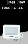 Faro Proiettore Smd Led Floodlight 10w Slim Ip65 Bianco Luce 3000k 4000k 6500k Ek05-10w-b