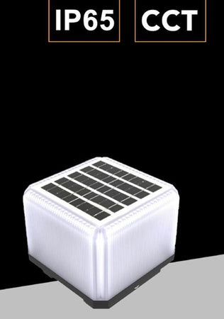 Lampada Faretto Solare A Led Da Esterno 60lm Cct Calotta Ip65 Da Giardino Viali Zq100-3c