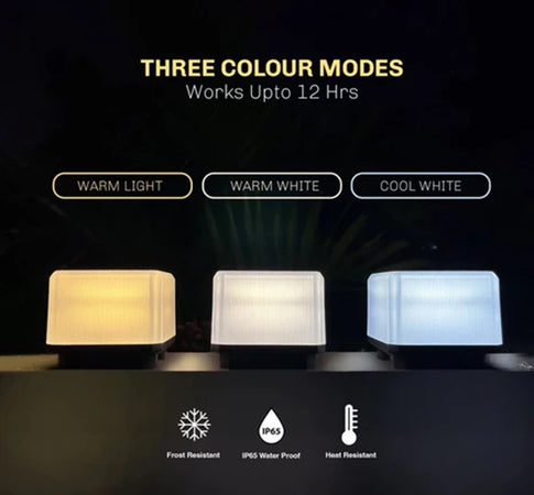 Lampada Faretto Solare A Led Da Esterno 60lm Cct Calotta Ip65 Da Giardino Viali Zq100-3c