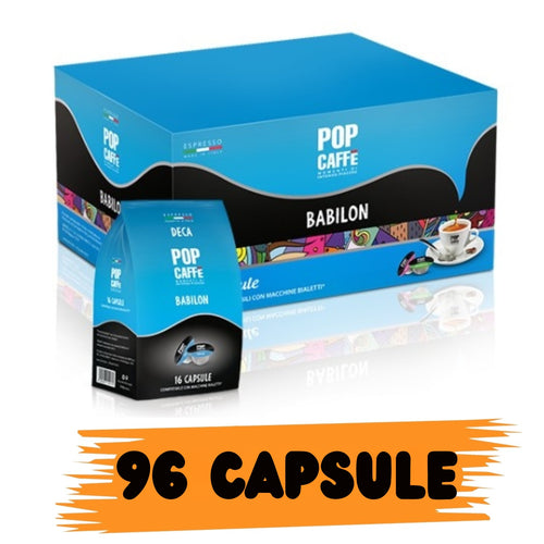 Capsule Pop Caffè Babilon Miscela Deca Comp. Bialetti 96 capsule