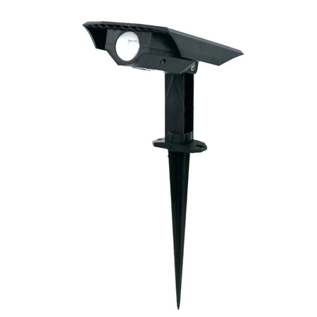 Faretto Solare Led Da Giardino A Picchetto Da Terra Ip65 Luce Calda 3000k Rgb Sw1121