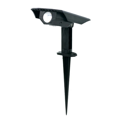 Faretto Solare Led Da Giardino A Picchetto Da Terra Ip65 Luce Calda 3000k Rgb Sw1121
