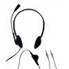 Cuffia ad archetto con microfono - microfono omnidirezionale e controllo di volume - Plug 3.5mm