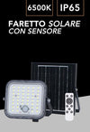 Faretto Faro Con Pannello Solare 140w 1400lm Con Sensore Pir Ip65 Luce 6500k Tk-n140-f