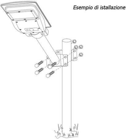 Supporto Cravatta Di Fissaggio Per Palo Lampioni Fari Stradali Staffa Di Montaggio Lp-rc