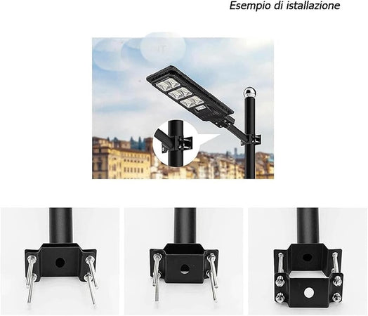 Supporto Cravatta Di Fissaggio Per Palo Lampioni Fari Stradali Staffa Di Montaggio Lp-rc