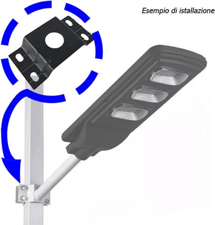 Supporto Cravatta Di Fissaggio Per Palo Lampioni Fari Stradali Staffa Di Montaggio Lp-rc