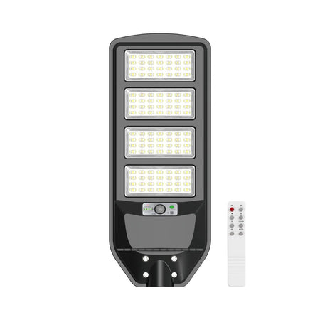 Lampione Stradale Led Pannello Solare Con Sensore Pir Luce Fredda 6500k Ip65 J02-220w-f