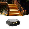 Faretto Segnapasso Con Pannello Solare 0.4w Luce Led Calda 3000k Ip54 Nero Zq-ljd-001