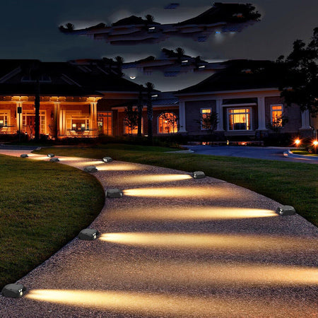 Faretto Segnapasso Con Pannello Solare 0.4w Luce Led Calda 3000k Ip54 Nero Zq-ljd-001