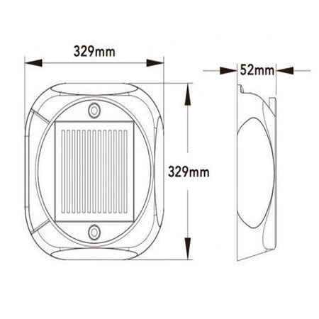 Faretto Segnapasso Con Pannello Solare 0.4w Luce Led Calda 3000k Ip54 Nero Zq-ljd-001