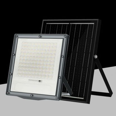 Faretto Proiettore Con Pannello Solare Led Ip66 100w Luce Selezionabile Cct Sfl516-100w-3c