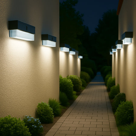 Applique Solare Con Sensore Movimento 3 Modalità Luce 6000k Ip54 Da Esterno Zq-bd-006gy