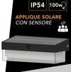 Applique Solare Con Sensore Movimento 3 Modalità Luce 6000k Ip54 Da Esterno Zq-bd-006gy