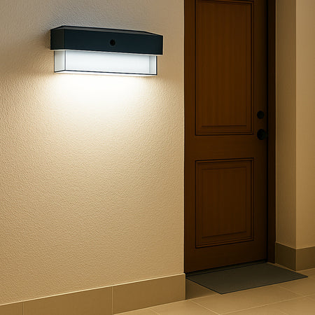 Applique Solare Con Sensore Movimento 3 Modalità Luce 6000k Ip54 Da Esterno Zq-bd-006gy