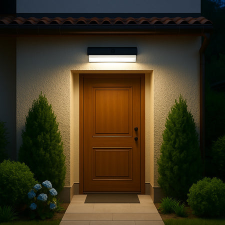 Applique Solare Con Sensore Movimento 3 Modalità Luce 6000k Ip54 Da Esterno Zq-bd-006gy