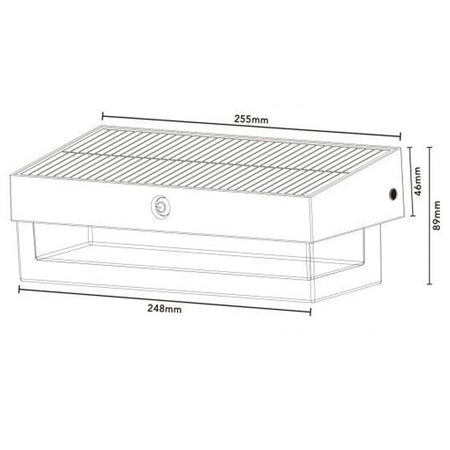 Applique Solare Con Sensore Movimento 3 Modalità Luce 6000k Ip54 Da Esterno Zq-bd-006gy