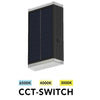 Applique Solare 2 Watt Doppia Emissione Di Luce Tecnologia Cct Switch Ip54 Yh0630-3c