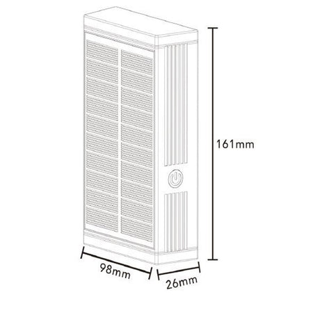 Applique Solare 2 Watt Doppia Emissione Di Luce Tecnologia Cct Switch Ip54 Yh0630-3c