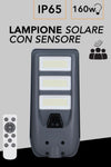 Lampione Faro Led Solare 100w 160w 220w 300w Con Sensore Crepuscolare Prossimità Es-p-f