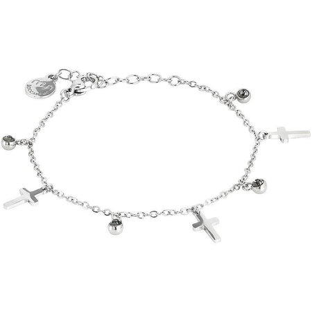 Boccadamo Bracciale Donna Con Cristalli Black Diamond e Croci