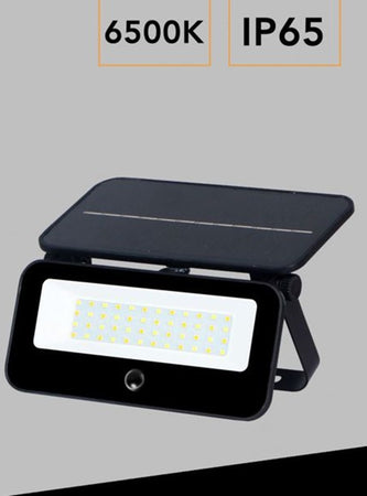 Lampada Applique Proiettore Led Muro Con Pannello Solare Sensore Pir Esterno Ip65 Tk13-50f