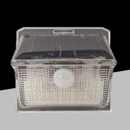 Applique Solare Con Sensore Lampada Da Parete Led Giardino Luce 3000k+6500k Ip65 Ewa-02t-f