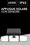 Applique Solare Con Sensore Lampada Da Parete Led Impermeabile Ip65 Luce 6500k Ewe-05t-f