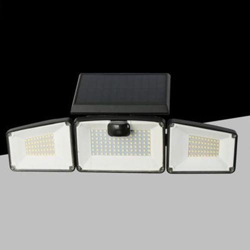 Applique Solare Con Sensore Lampada Parete Led Da Esterno Ip65 Luce Fredda 6500k Ewf-07t-f
