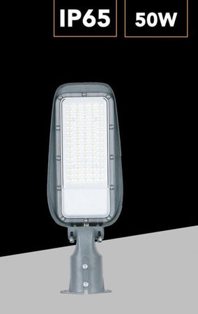 Proiettore Faro Armatura Stradale Led 50w Con Snodo Da Esterno Ip65 Luce 6500k Rl02-50w
