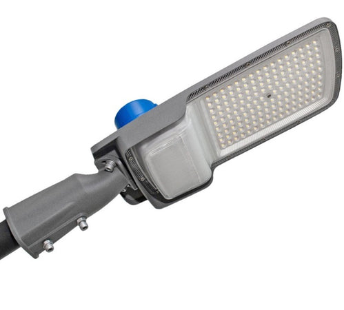 Lampione Armatura Stradale Led 100w Con Sensore Crepuscolare Freddo 6500k Ip65 Rx-100w-f