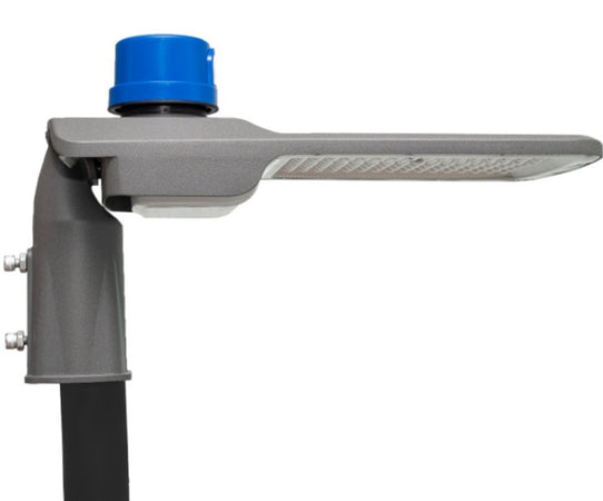 Lampione Armatura Stradale Led 100w Con Sensore Crepuscolare Freddo 6500k Ip65 Rx-100w-f