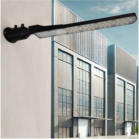 Faro Lampione Stradale Ultra Slim A Led 100 W Inclinabile 90° Luce 6500k Ip65 Ra-100w