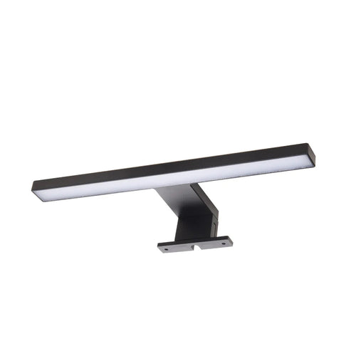 Applique Lampada Led Da Specchio 5w 400lm Luce Naturale 4000k Ip44 300mm Nera 300pb-nn