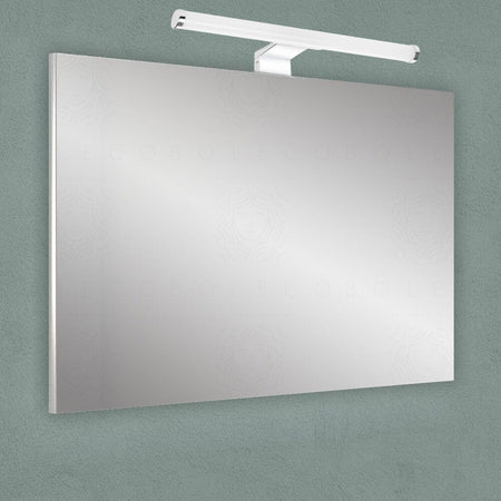 Lampada Led Da Specchio Bagno Tondo Doppia Istallazione 9w Luce 4000k Ip44 Argento 600pc-an