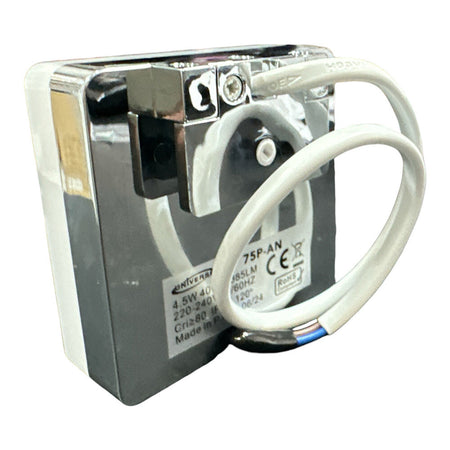 LAMPADA A LED PER SPECCHIO DA BAGNO 4,5 W APPLIQUE ARGENTO LUCE NATURALE 4000K 75P-AN