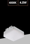 LAMPADA A LED PER SPECCHIO DA BAGNO 4,5 W APPLIQUE ARGENTO LUCE NATURALE 4000K 75P-AN