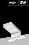 Lampada Led Per Specchio Da Bagno 3 Watt Moderno Luce Naturale 4000k Nero Argento Ip44 90p