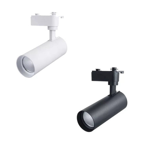 Faretto Led 15w Orientabile Per Binario Monofase Direzionabile Cct Switch Ip20 Fm-15w-3c