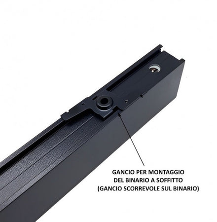Staffa Gancio Per Fissaggio Del Binario Magnetico Al Soffitto O A Parete 2 Pezzi Gf-sf