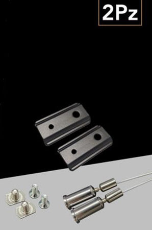 Set Di 2 Pezzi Cavi Fili Per Sospensione Sistema Di Binario Magnetico Fuori Parete Gf-sm