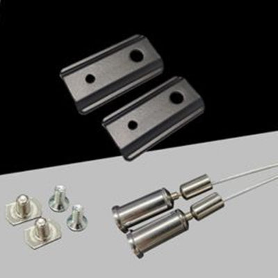 Set Di 2 Pezzi Cavi Fili Per Sospensione Sistema Di Binario Magnetico Fuori Parete Gf-sm