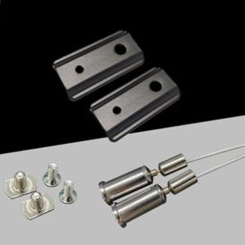 Set Di 2 Pezzi Cavi Fili Per Sospensione Sistema Di Binario Magnetico Fuori Parete Gf-sm