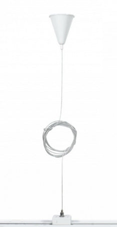 Cavo Fili Per Lampada 3 Mt Elemento Di Sospensione Per Binario Trifase Bianco Gf-b3m