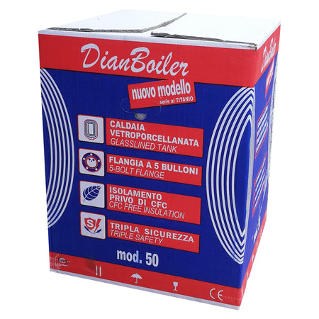 Scaldabagno boiler elettrico 50lt verticale - garanzia 2 anni