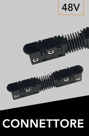 20pz Connettore Alimentazione Di Ricarica Dritto Montabile Su Guida Magnetica Dc 48v Mg-d